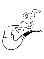 Rauch Qualmen Tabakpfeife 