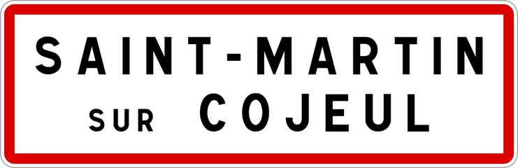 Panneau entrée ville agglomération Saint-Martin-sur-Cojeul / Town entrance sign Saint-Martin-sur-Cojeul
