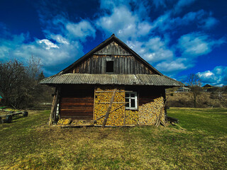 Obraz premium Rural house in the village. Hight quality photo