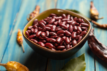 Raw red kidney beans
