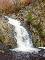 Waterfall of Bayehon in Malmedy, Belgian Ardennes, Belgium.