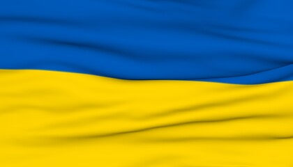 Ukraine flag background. Politics and Peace. 3D render