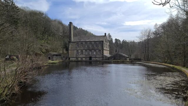 Gibson Mill at Hardcastle Crags in Hebden Bridge, West Yorkshire