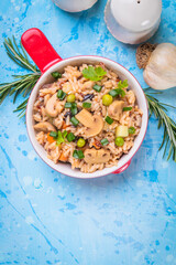 Risotto with mushrooms ande vegetables