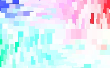 Light Green, Red vector pattern in square style.