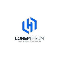 hexagon letter H logo