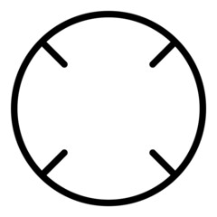 Target Flat Icon Isolated On White Background