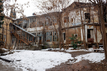 photo of an old, wooden, abandoned house
