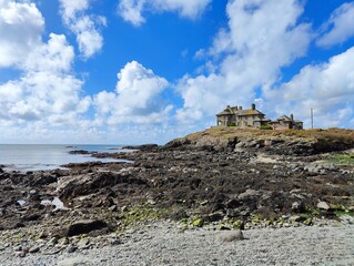 Trearddur Bay house sitting out on a promentary Isle of Anglesey