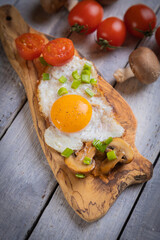 Sunny side up fried eggs