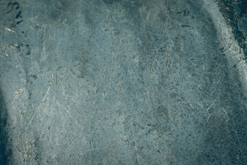 Abstract real beauty nature close photo background. Aged old grunge weathered pale blue green peeling cracked scratched paint polish wall wood plank board surface texture. Retro design country style