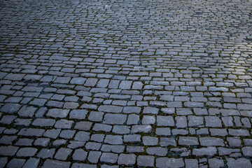 background from the cobbles of the old town