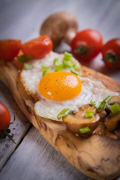 Sunny side up fried eggs
