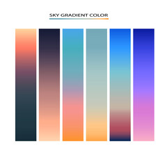 Sunset and sunrise background  gradient colors