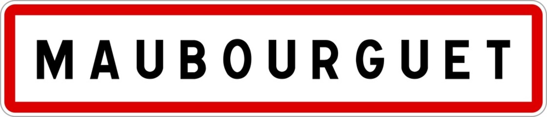 Panneau entrée ville agglomération Maubourguet / Town entrance sign Maubourguet