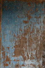 Grunge rusty colored orange, green, blue, brown metal corten steel stone background texture, rust and oxidized metal background. Old metal iron panel.