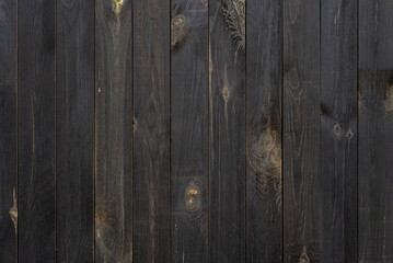 Fototapeta premium dark wood texture. the background is old. , dark brown vertical panels. 