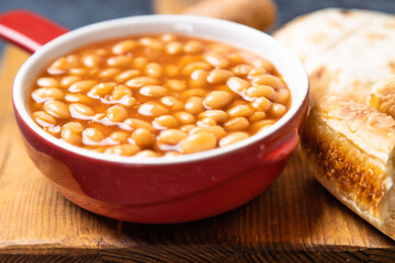 Baked beans, american staple food