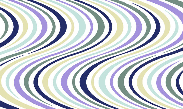 Colorful waves, lines, stripes and vector brush srokes texture. Distressed uneven background made of lines of different colors. Abstract vector illustration. EPS10 © Nadejda