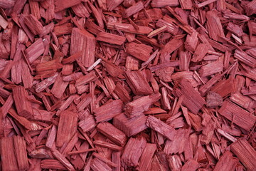 pieces of red wood  