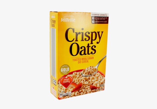 MilleVille Brand Crispy Oats (Toasted Whole Grain Oat Cereal)