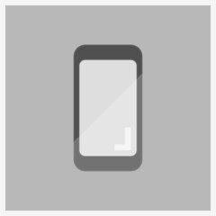 Set of black vector icons, isolated against white background. Flat illustration on a theme smartphone