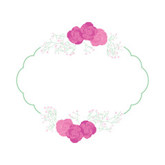 rose flowers wreath