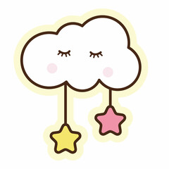 Cloud sticker