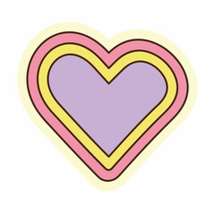 Heart sticker
