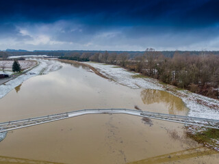 River Česma near the village of Narta from above