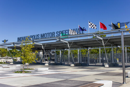 Indianapolis Motor Speedway Gate One Entrance. Hosting the Indy 500 and Brickyard 400, IMS is The Racing Capital of the World.