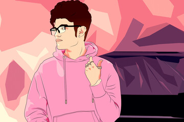 entre la ciudad y los grandes edificios