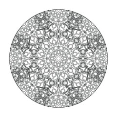 Circular pattern mandala art decoration elements