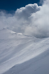 peaks of the Tatra mountains.Tatrzanski park.