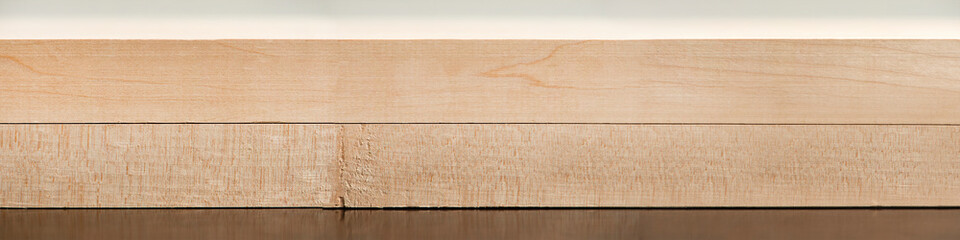 Wooden board background. Perspective of a wooden table for your layout or product presentation