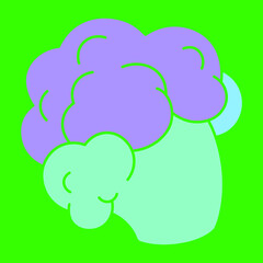 colorful broccoli, background, wallpaper, pattern, art © TK_Office