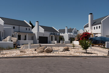 Langabaan, West Coast, South Africa. 2022.  New housing development in Langabaan on the West Coast of South Africa. - obrazy, fototapety, plakaty