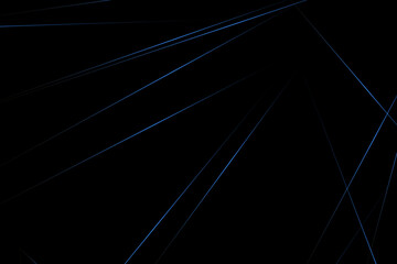 Obraz premium Abstract black with blue lines, triangles background modern design. Vector illustration EPS 10.