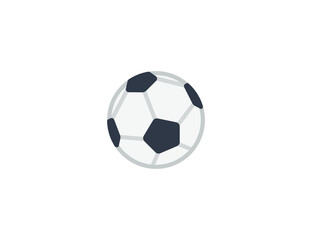 Fototapeta na wymiar Soccer Ball vector flat emoticon. Isolated Football illustration. Football icon