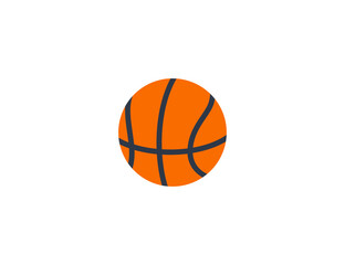 Fototapeta premium Basketball vector flat emoticon. Isolated Basketball illustration. Basketball icon