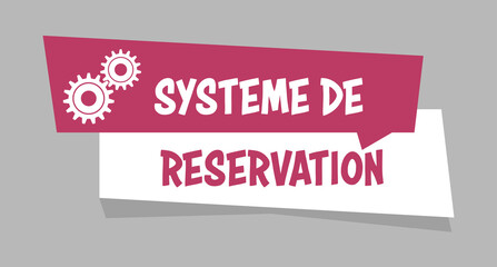 Logo système de réservation.