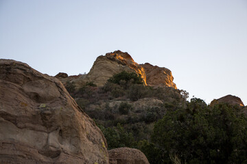 Sunset at the Vasquez Rocks