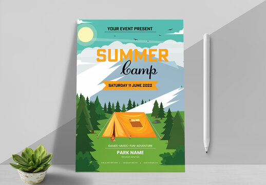 Camping Flyer Layout