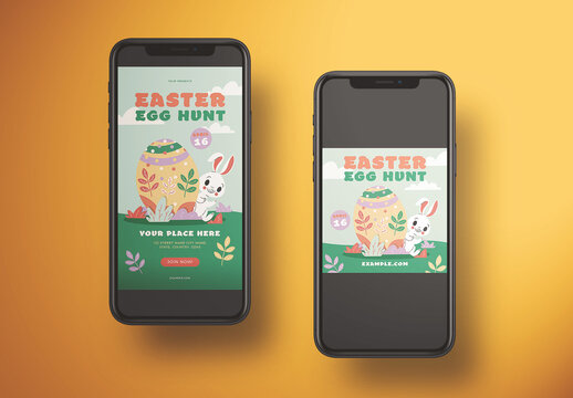 Easter Egg Hunt Social Media Layout