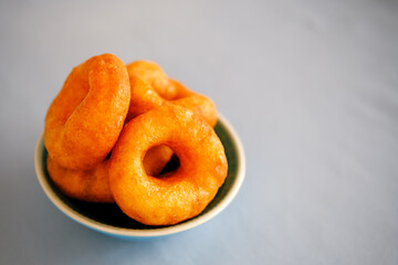 Lokma, sweet pastries, traditional Arabic or Turkish dessert.