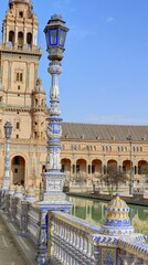 Fototapeta premium Parc de María Luisa et place d'Espagne à Séville en Andalousie, Espagne