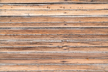 Obraz premium Old brown horizontal weather wood siding background