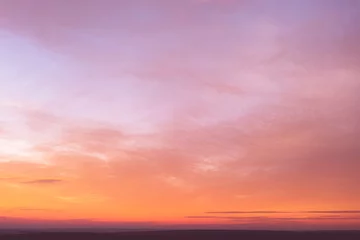 Foto op Plexiglas Sunset. Abstract pink sky with yellow clouds © Vladyslav
