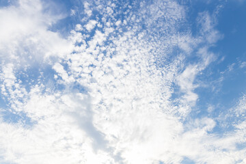 Blue sky with white cloudscape