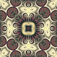 ornamental seamless element. pattern. Illustration abstract background. High quality illustration. Fractal.